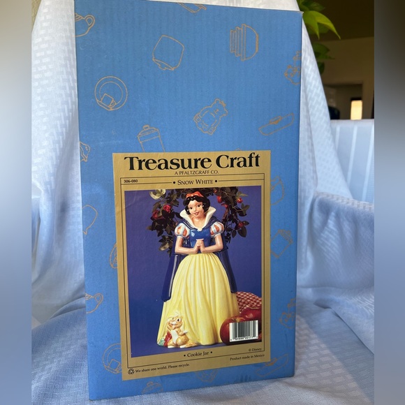 VINTAGE DISNEY SNOW WHITE TREASURE CRAFT 15" NEW COOKIE JAR NIB - Picture 3 of 13